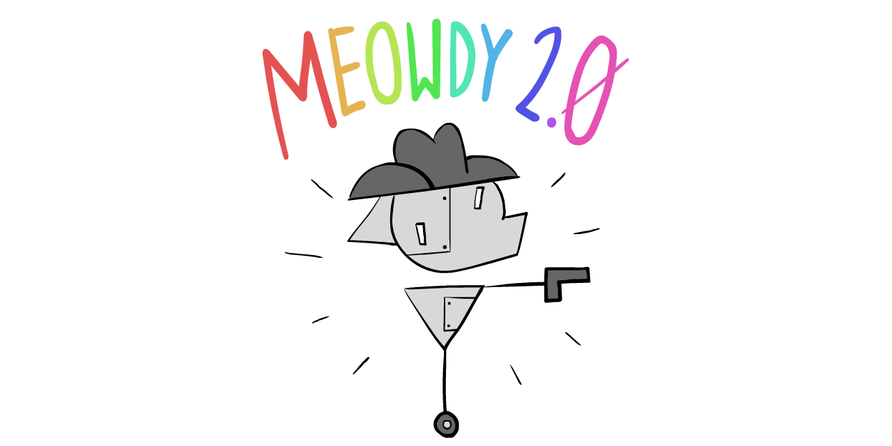 機器人版本的警長喵迪，標記為「喵迪 2.0」